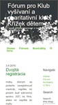 Mobile Screenshot of forum.klubvysivani.cz